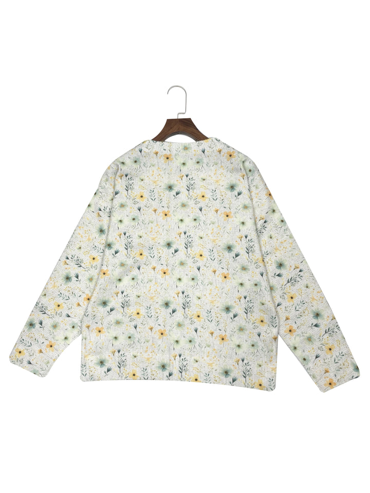 Anna - Floral Knit Cardigan